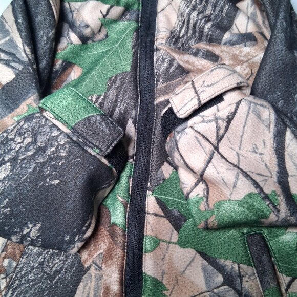 Oaki Oakiwear Tree Camo Jacket Youth 3T Camouflage Hunt Hunting Outdoors Hooded - Picture 9 of 12